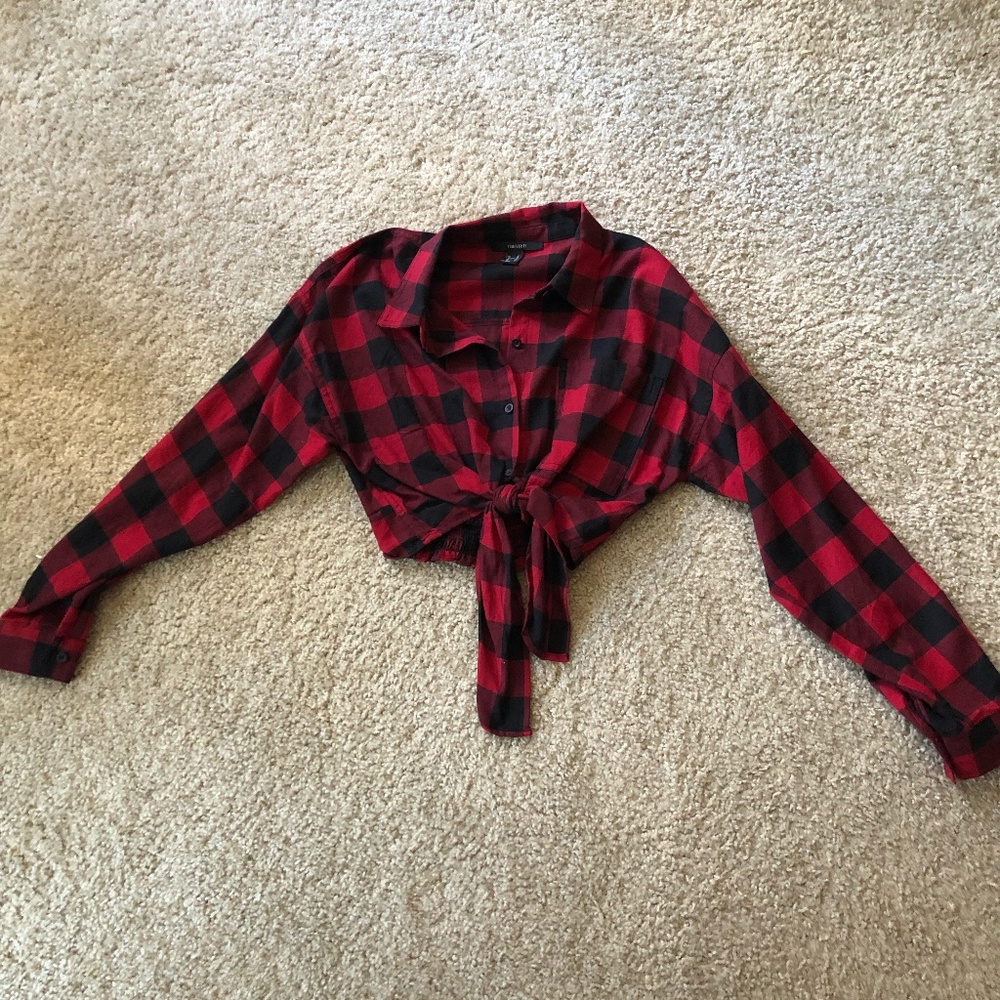 Plaid Mid Top